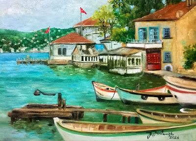 Fulya Saatçioğlu imzalı tablo — Yağlı Boya, 25×35 cm, 6.000 TL müzayede satışı