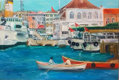 Fulya Saatçioğlu imzalı tablo — Yağlı Boya, 30×45 cm, 6.000 TL müzayede satışı
