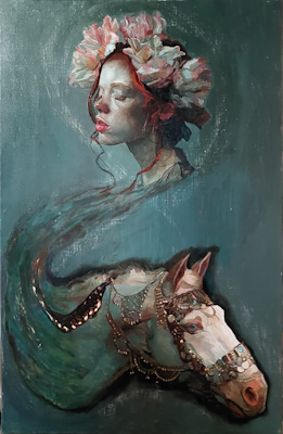 Cüneyt Çağdaş imzalı tablo — Yağlı Boya, 55×85 cm, 5.000 TL müzayede satışı