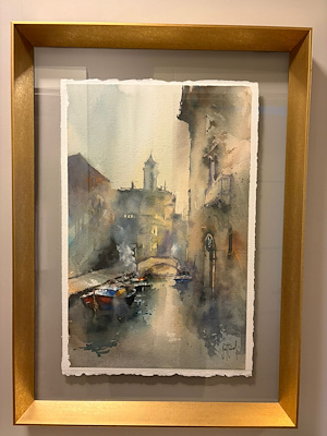 Sait Günel imzalı tablo — Sulu Boya, 35×55 cm, 9.000 TL müzayede satışı