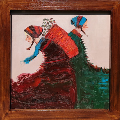 Servet Tosun imzalı tablo — Yağlı Boya, 50×50 cm, 9.000 TL müzayede satışı