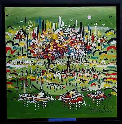 Yılmaz Aydın imzalı tablo — Yağlı Boya, 40×40 cm, 20.000 TL müzayede satışı
