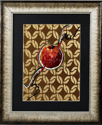 Canan Ayar imzalı tablo — Karışık Teknik, 23×30 cm, 2.500 TL müzayede satışı