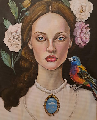 Buket Alçiçek imzalı tablo — Akrilik Boya, 35×50 cm, 4.000 TL müzayede satışı