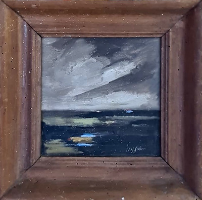 Ünsal Toker imzalı tablo — Yağlı Boya, 19×19 cm, 5.000 TL müzayede satışı