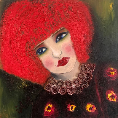 Ülkü imzalı tablo — Yağlı Boya, 40×40 cm, 5.000 TL müzayede satışı