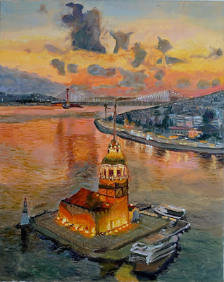 Cüneyt Çağdaş imzalı tablo — Yağlı Boya, 52×64 cm, 11.000 TL müzayede satışı