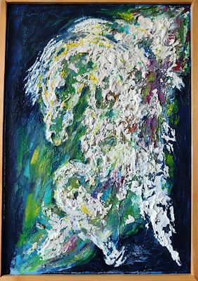 Aysun Cançat imzalı tablo — Karışık Teknik, 53×37 cm, 2.500 TL müzayede satışı