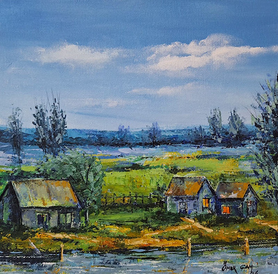 Ömer Çam imzalı tablo — Yağlı Boya, 40×40 cm, 2.500 TL müzayede satışı