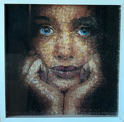 Salim Başyiğit imzalı tablo — 43×43 cm, 30.000 TL müzayede satışı