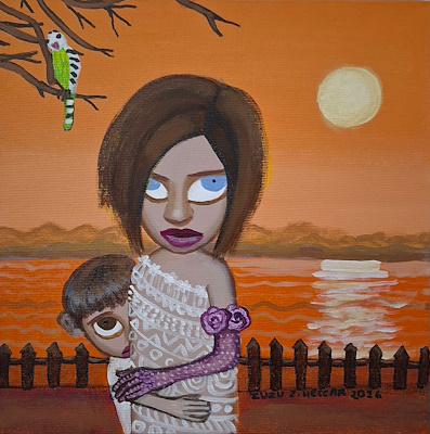 Zuzu imzalı tablo — Akrilik Boya, 40×40 cm, 6.000 TL müzayede satışı