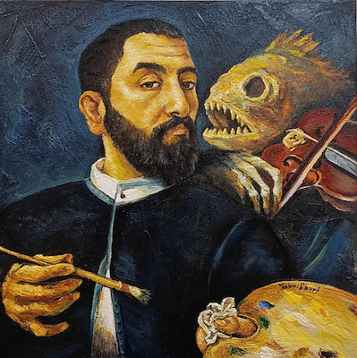 Selman Brifkani imzalı tablo — Yağlı Boya, 50×50 cm, 14.000 TL müzayede satışı