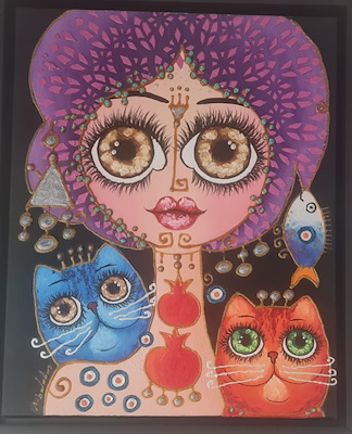 Nurten Balaban imzalı tablo — Yağlı Boya, 40×50 cm, 6.000 TL müzayede satışı