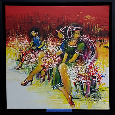 Yılmaz Aydın imzalı tablo — Yağlı Boya, 40×40 cm, 11.000 TL müzayede satışı