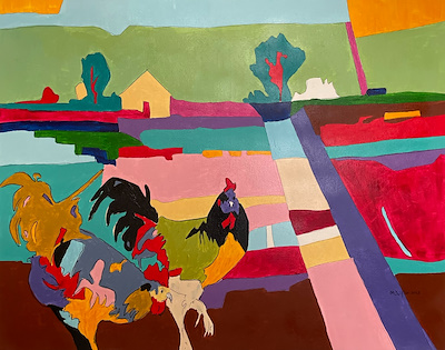 Mustafa Digler imzalı tablo — Akrilik Boya, 100×80 cm, 3.500 TL müzayede satışı