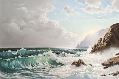 Latif Öğütgen imzalı tablo — Yağlı Boya, 90×60 cm, 19.000 TL müzayede satışı
