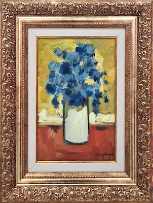 Nurettin Ergüven imzalı tablo — Yağlı Boya, 22×34 cm, 27.500 TL müzayede satışı