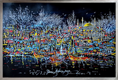 Yılmaz Aydın imzalı tablo — Yağlı Boya, 50×70 cm, 17.000 TL müzayede satışı