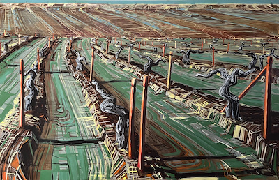 Suzan Turhan Onuk imzalı tablo — Yağlı Boya, 90×140 cm, 6.000 TL müzayede satışı