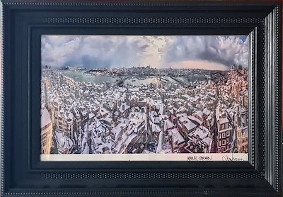 Murat Germen imzalı tablo — 31×19 cm, 1.500 TL müzayede satışı