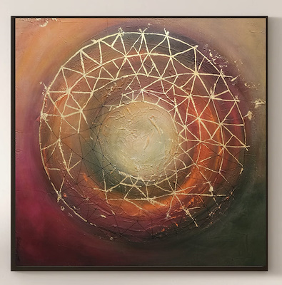 Gülhan Aktuğ Eren imzalı tablo — Akrilik Boya, 60×60 cm, 12.000 TL müzayede satışı