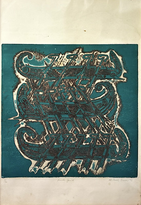 Ali İsmail Türemen (1942 - 2020)-''Amentü Gemisi'', Litografi, ED