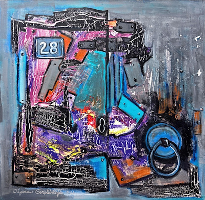 Okyanus Gençtürkoğlu imzalı tablo — Akrilik Boya, 45×45 cm, 2.500 TL müzayede satışı