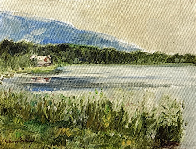 Orhan Bahri Ersoy imzalı tablo — Yağlı Boya, 17.5×22.5 cm, 2.500 TL müzayede satışı