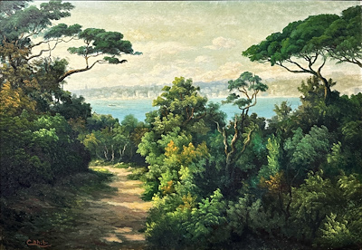 Hüseyin Cahit Derman imzalı tablo — Yağlı Boya, 50×71 cm, 32.500 TL müzayede satışı