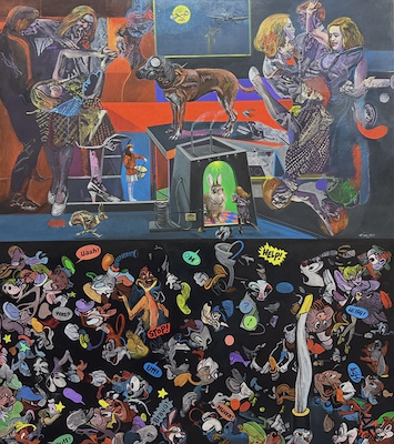 Alp Tamer Ulukılıç imzalı tablo — Akrilik Boya, 150×130 cm, 260.000 TL müzayede satışı