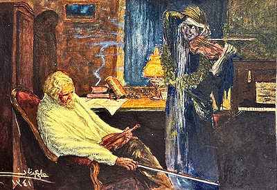 Ali Adnan imzalı tablo — Karışık Teknik, 17.5×24.5 cm, 4.750 TL müzayede satışı