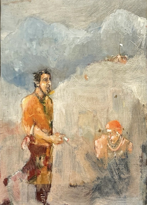 Selçuk Candaş imzalı tablo — Yağlı Boya, 23.5×18 cm, 2.500 TL müzayede satışı