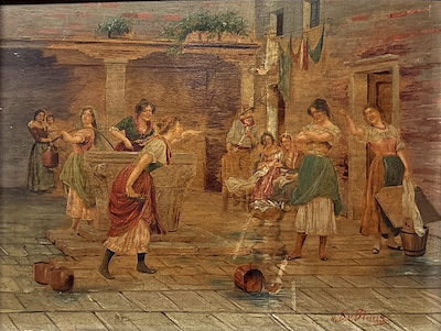 Eugen Von Blaas imzalı tablo — Karışık Teknik, 23×30 cm, 25.000 TL müzayede satışı