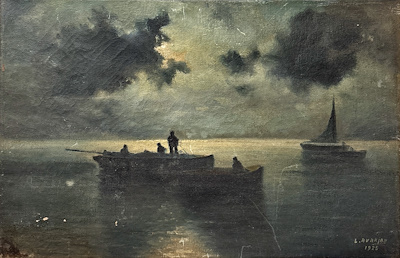 Serop Levon Avakian imzalı tablo — Yağlı Boya, 37.5×55 cm, 12.000 TL müzayede satışı