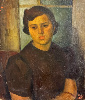 Halil Dikmen imzalı tablo — Yağlı Boya, 46×38 cm, 35.000 TL müzayede satışı