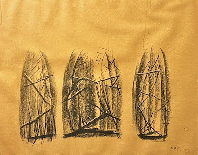 Rasin Arsebük imzalı tablo — Karışık Teknik, 32×37 cm, 2.000 TL müzayede satışı
