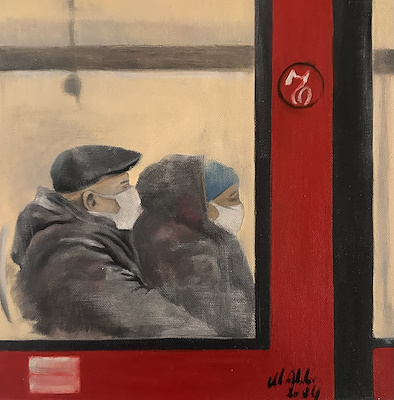 Mustafa Akalan imzalı tablo — Yağlı Boya, 30×30 cm, 1.250 TL müzayede satışı