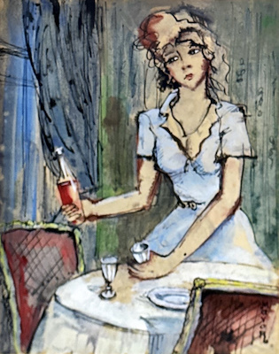Igor Mayor imzalı tablo — Sulu Boya, 35×30 cm, 3.750 TL müzayede satışı