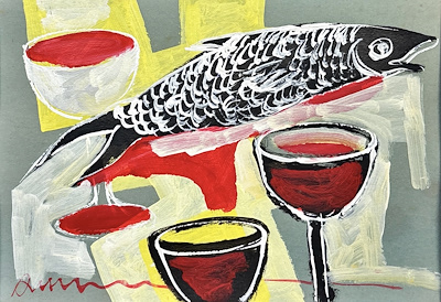 Aligholi Mardani imzalı tablo — Akrilik Boya, 32×45 cm, 2.500 TL müzayede satışı