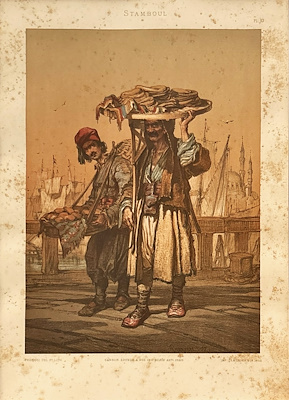 Amedeo Preziosi imzalı tablo — Litografi, 43.5×31.5 cm, 7.500 TL müzayede satışı