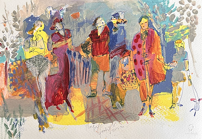 Nurgül Ferahoğlu imzalı tablo — Akrilik Boya, 22×33 cm, 3.750 TL müzayede satışı