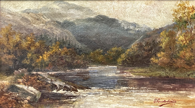 G. Constantinides imzalı tablo — Yağlı Boya, 27×46 cm, 8.500 TL müzayede satışı