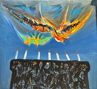 İbrahim Çiftçioğlu imzalı tablo — Yağlı Boya, 110×122 cm, 20.000 TL müzayede satışı