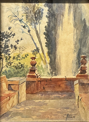 T. Callan imzalı tablo — Sulu Boya, 30×22.5 cm, 1.500 TL müzayede satışı