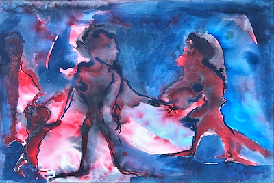 Nihal Mavigök imzalı tablo — Karışık Teknik, 51×65 cm, 7.500 TL müzayede satışı
