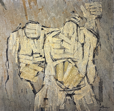 Gürol Sözen imzalı tablo — Yağlı Boya, 74×74 cm, 37.500 TL müzayede satışı