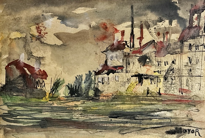 Igor Mayor imzalı tablo — Sulu Boya, 24×36 cm, 3.250 TL müzayede satışı