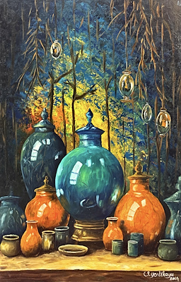 Salih imzalı tablo — Yağlı Boya, 70×50 cm, 6.500 TL müzayede satışı
