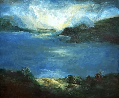 Julide Atılmaz imzalı tablo — Yağlı Boya, 80×100 cm, 20.000 TL müzayede satışı