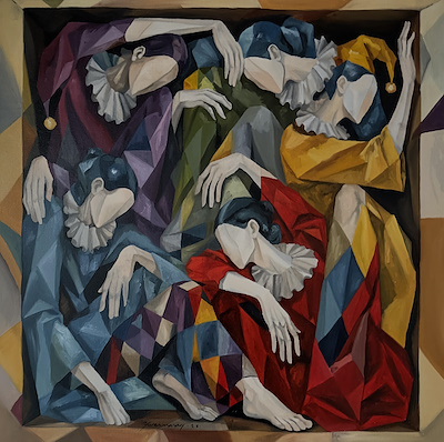 Yaren Manas imzalı tablo — Yağlı Boya, 50×50 cm, 37.500 TL müzayede satışı